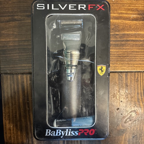 Ferrari BaByliss PRO FX870S Silver Metal Cordless Clippers W/attachments Taper - Picture 1 of 13